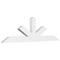 Ekena Millwork Saratoga Architectural Grade PVC Gable Bracket, 96"W x 28"H x 4"D x 6"F, 7/12 Pitch GBP096X28X0406SAR00 - alternate 1